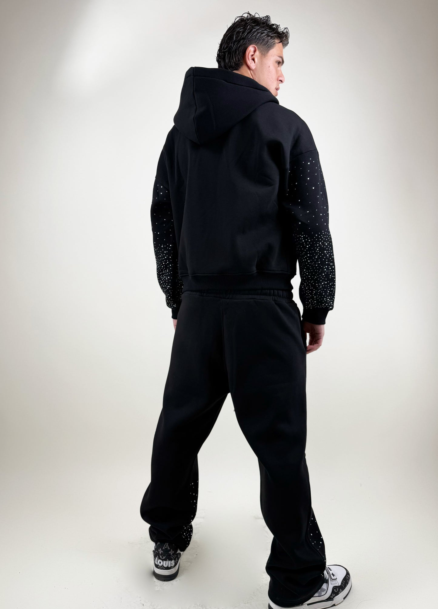 COORDINATO TUTA GLITTER ZIP