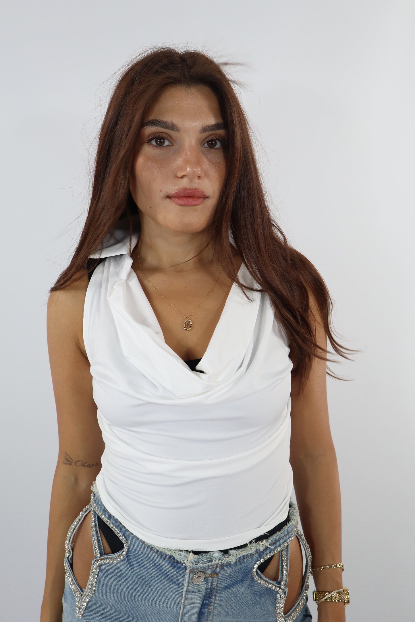 TOP CAMICIA BIANCO