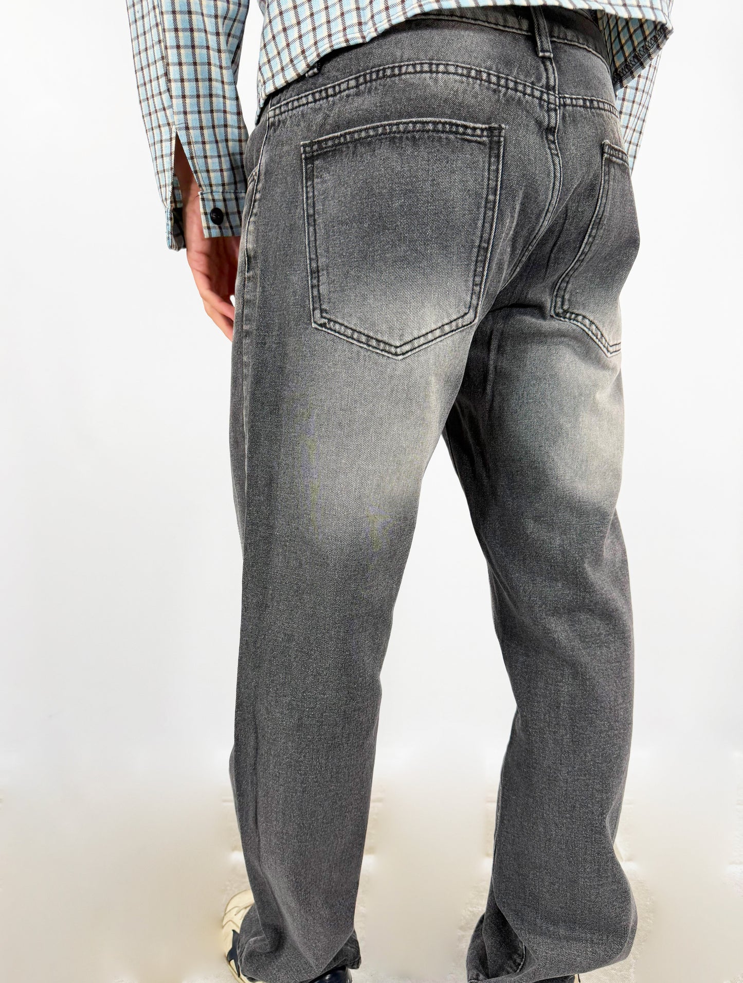 JEANS CROCI FLARE- GRIGIO