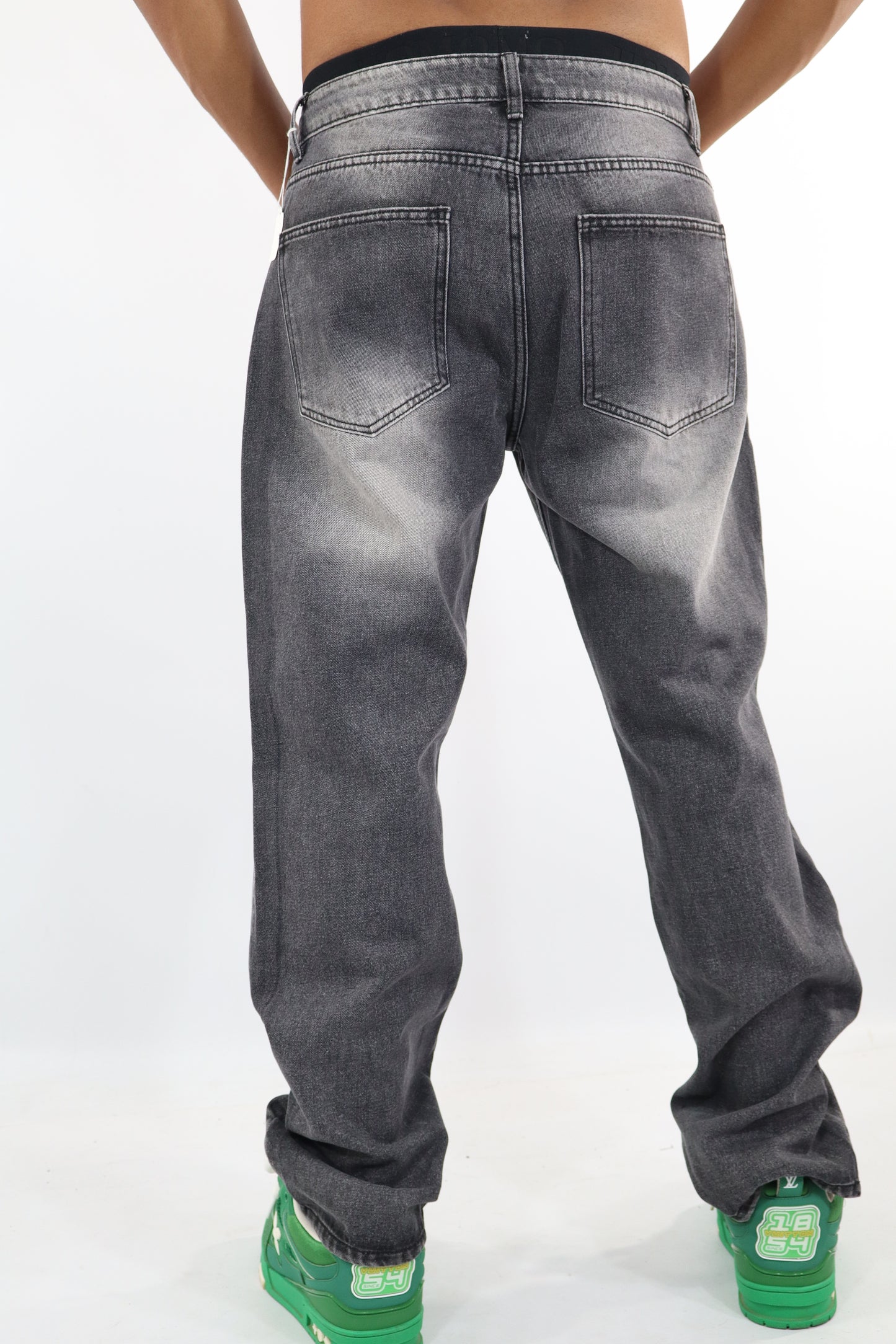 JEANS BAGGY CROCI STRASS