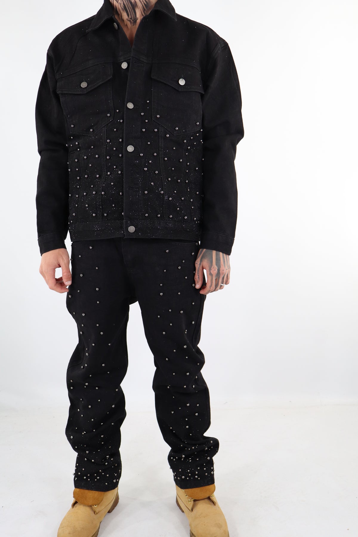 COORDINATO JEANS NERO