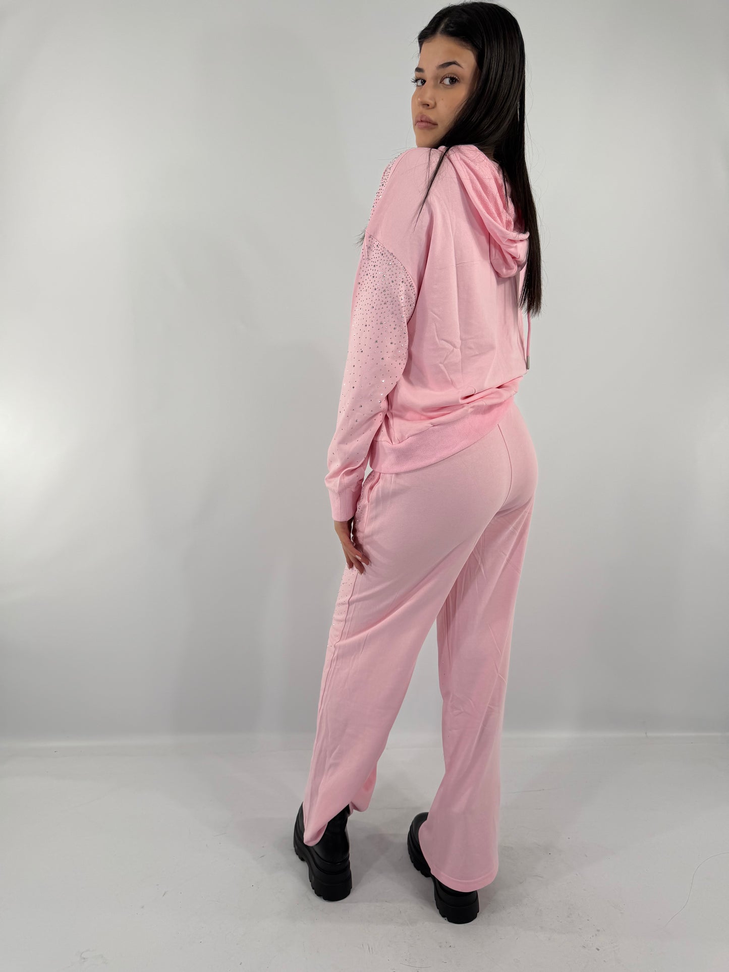 COORDINATO TUTA BRILLANTINI-ROSA