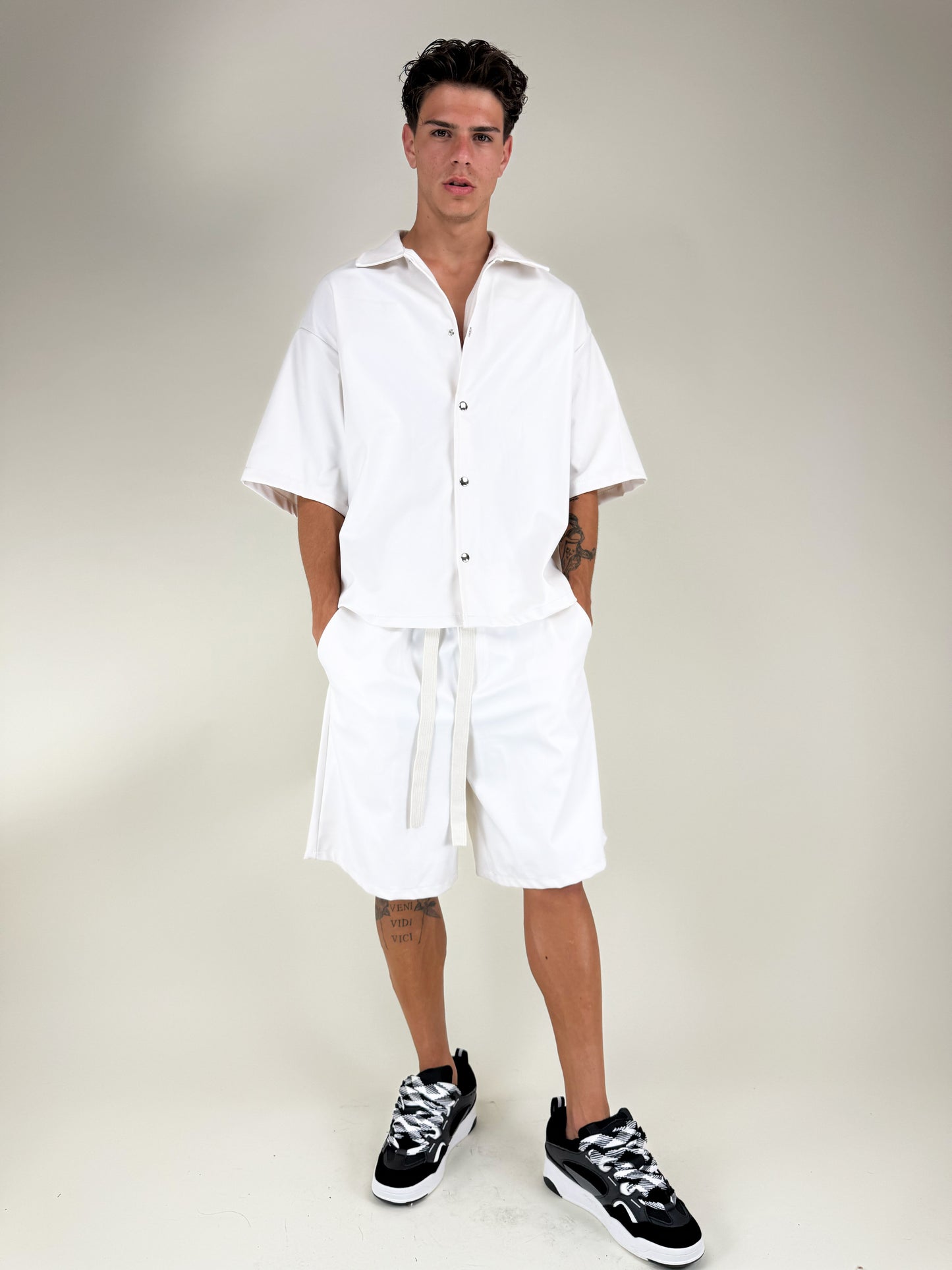 COORDINATO ECOPELLE-BIANCO