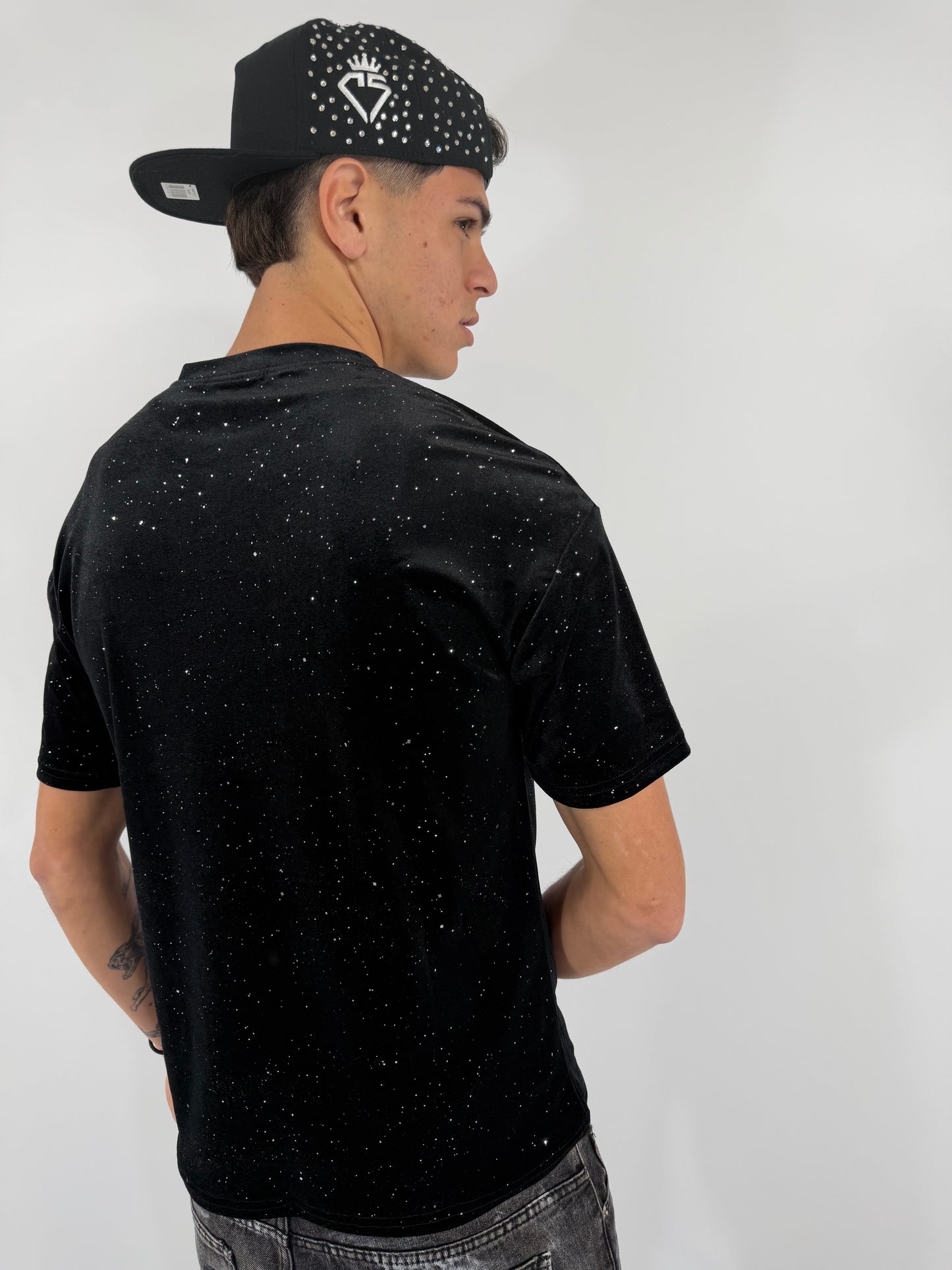 T-SHIRT VELLUTO GLITTER