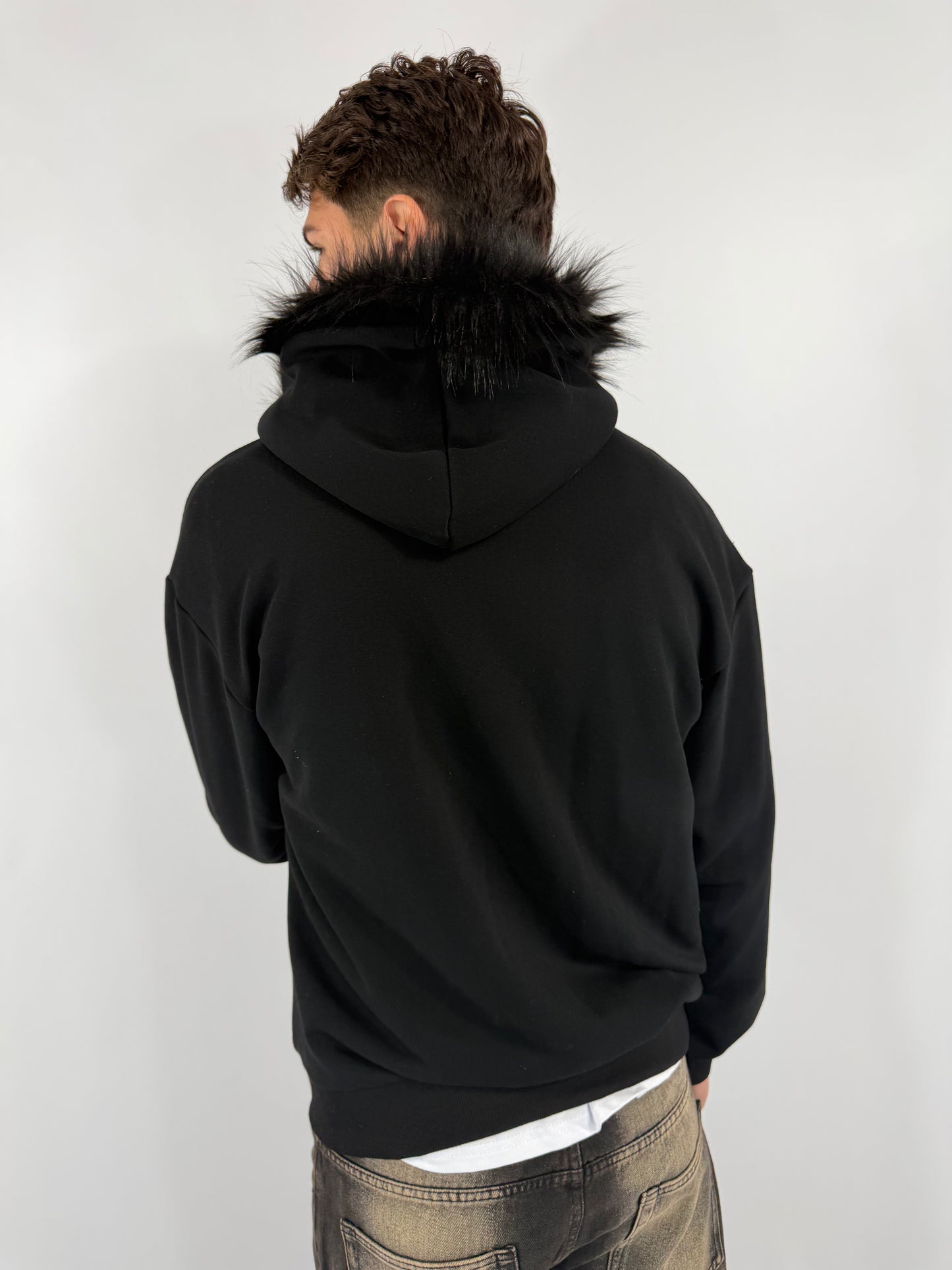 FELPA ZIP PELLICCIA
