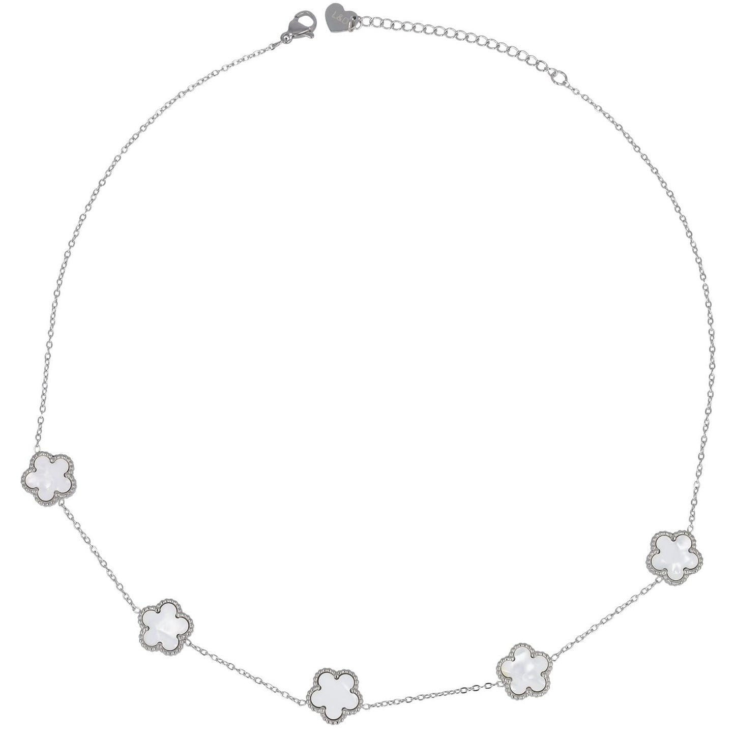 COLLANA RODIO FIORI - PERLATO