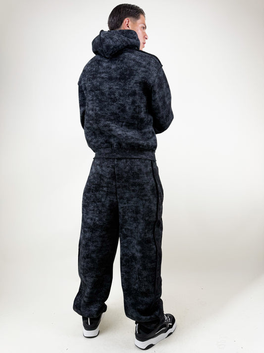 COORDINATO TUTA MARMORIZZATO-NERO