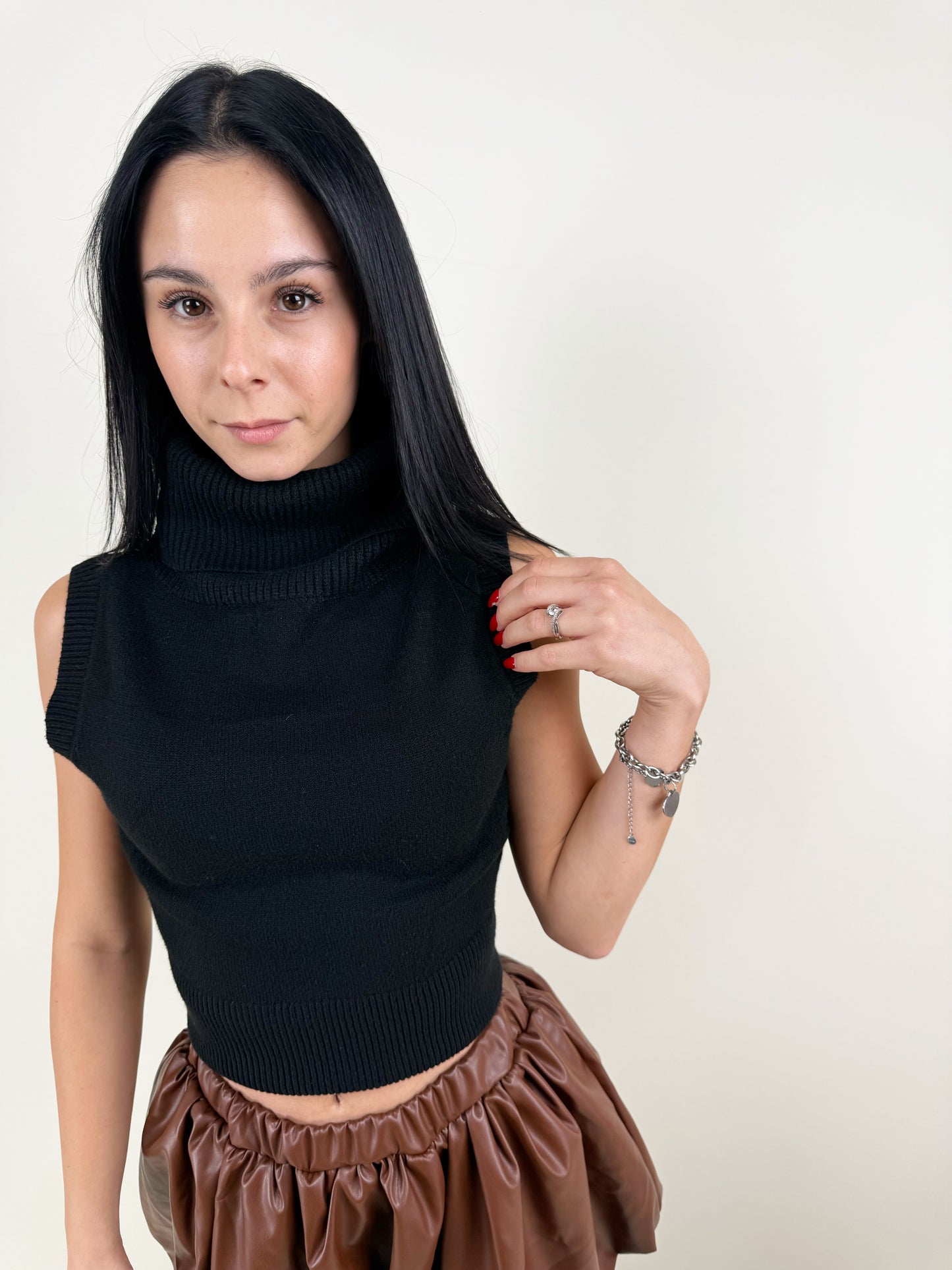 TOP MAGLIONCINO BLACK ELEGANCE