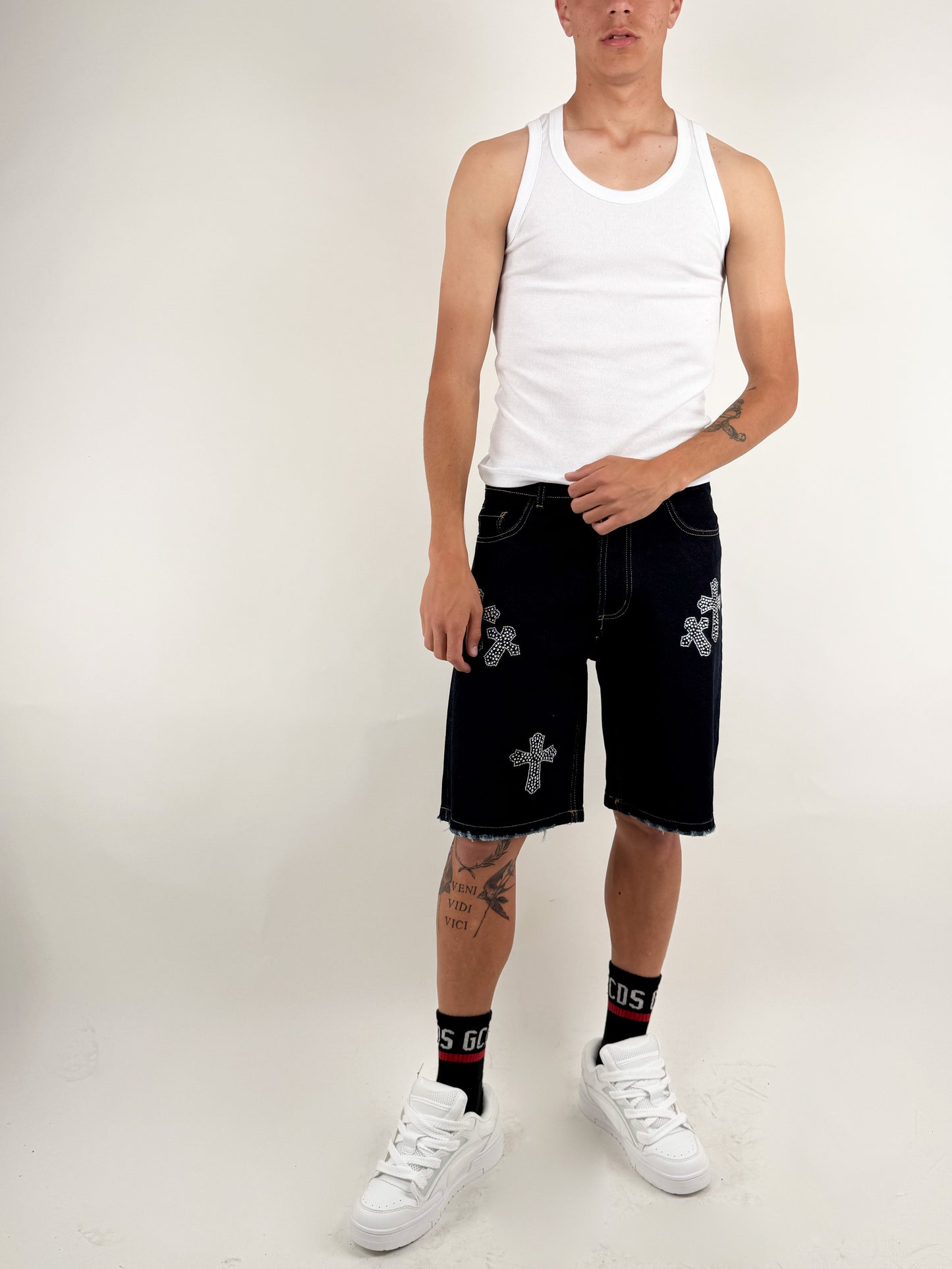 JEANS BERMUDA CROCI