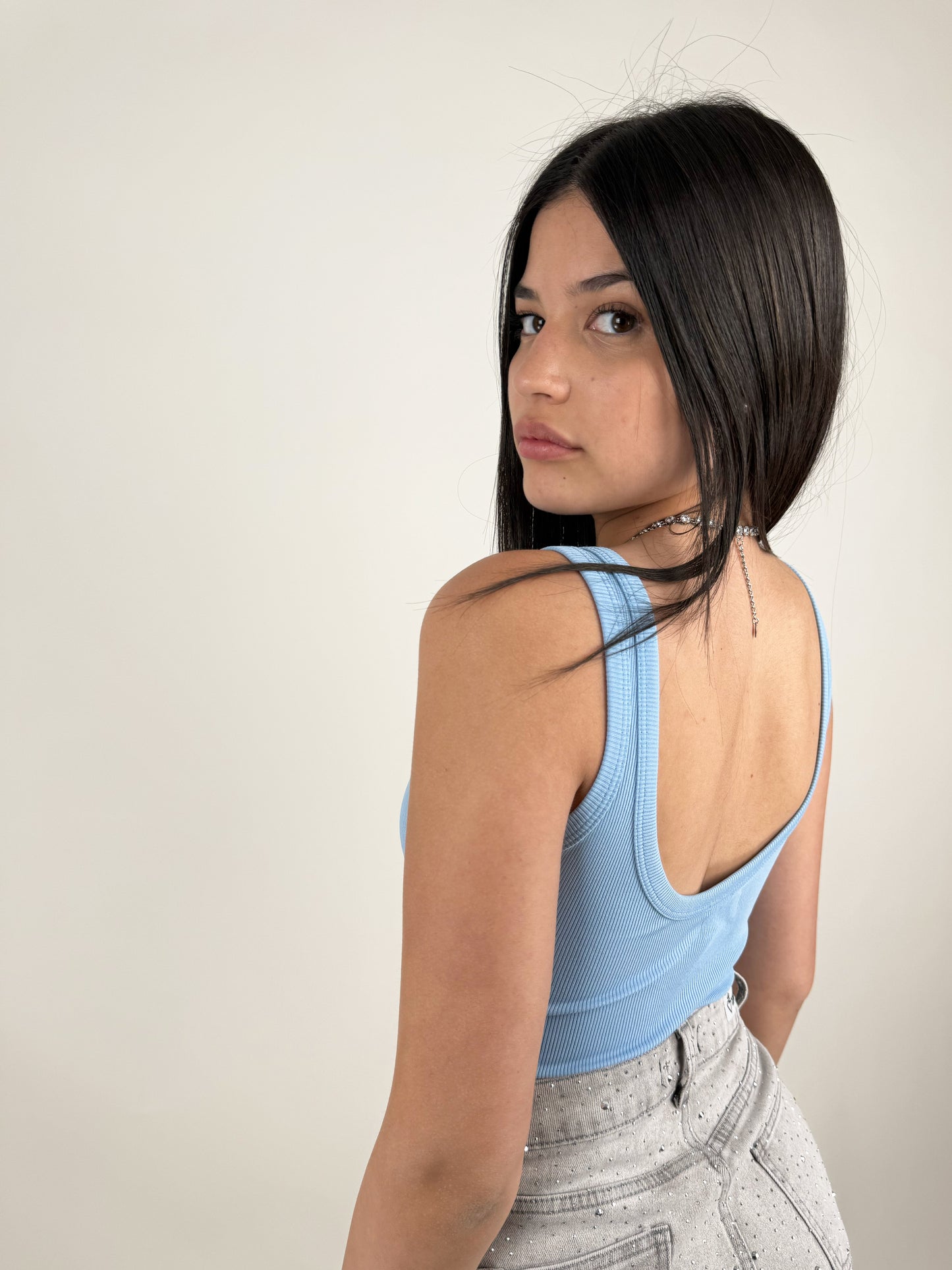 BODY CANOTTIERA COSTINE-AZZURRO