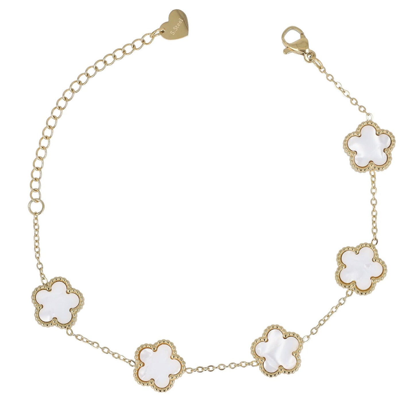 BRACCIALE GOLD FIORI - PERLATO