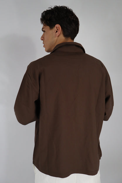 CAMICIA LEGGERA MARRONE