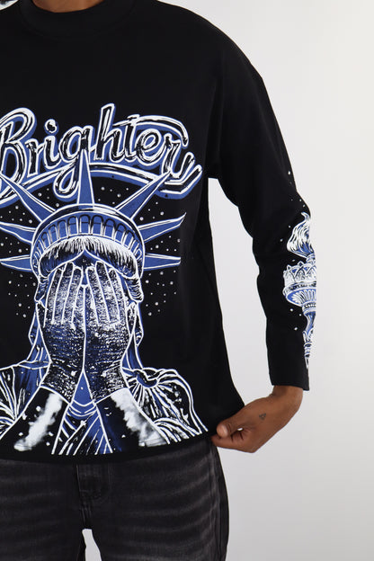 MAGLIA LONG SLEEVE NERO
