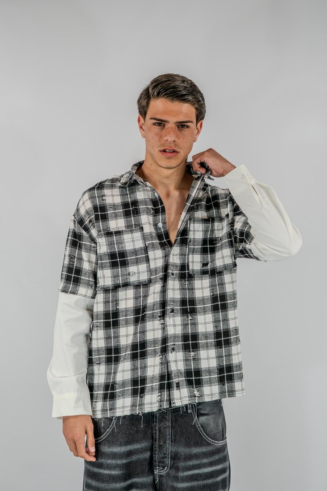 CAMICIA DOPPIAMANICA QUADRI