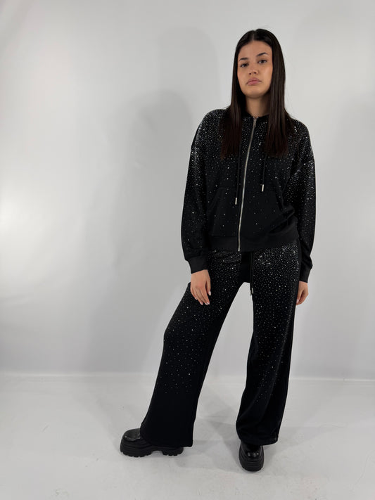 COORDINATO TUTA BRILLANTINI-NERO