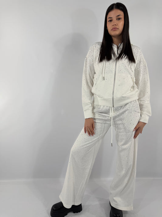 COORDINATO TUTA BRILLANTINI-BIANCO