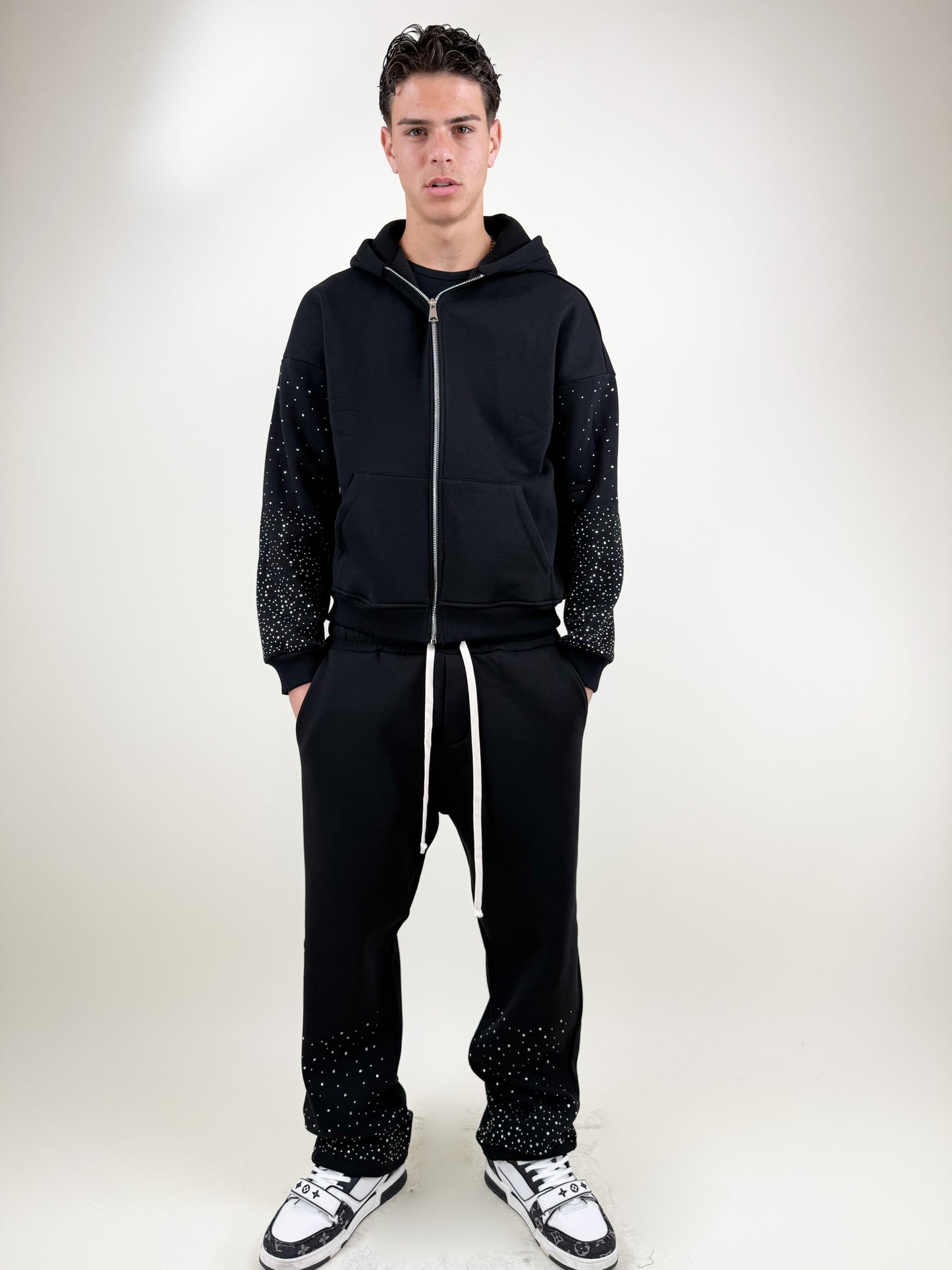 COORDINATO TUTA GLITTER ZIP