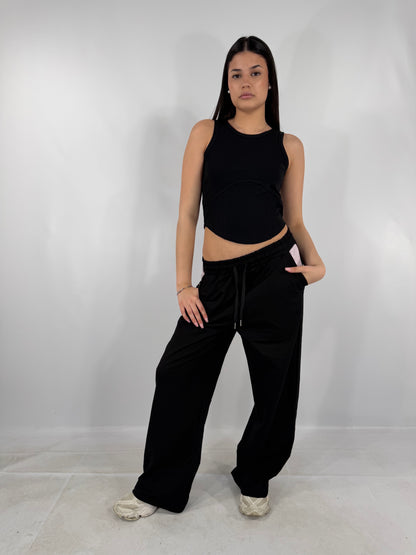 COORDINATO TUTA BRILLANTINI - NERO