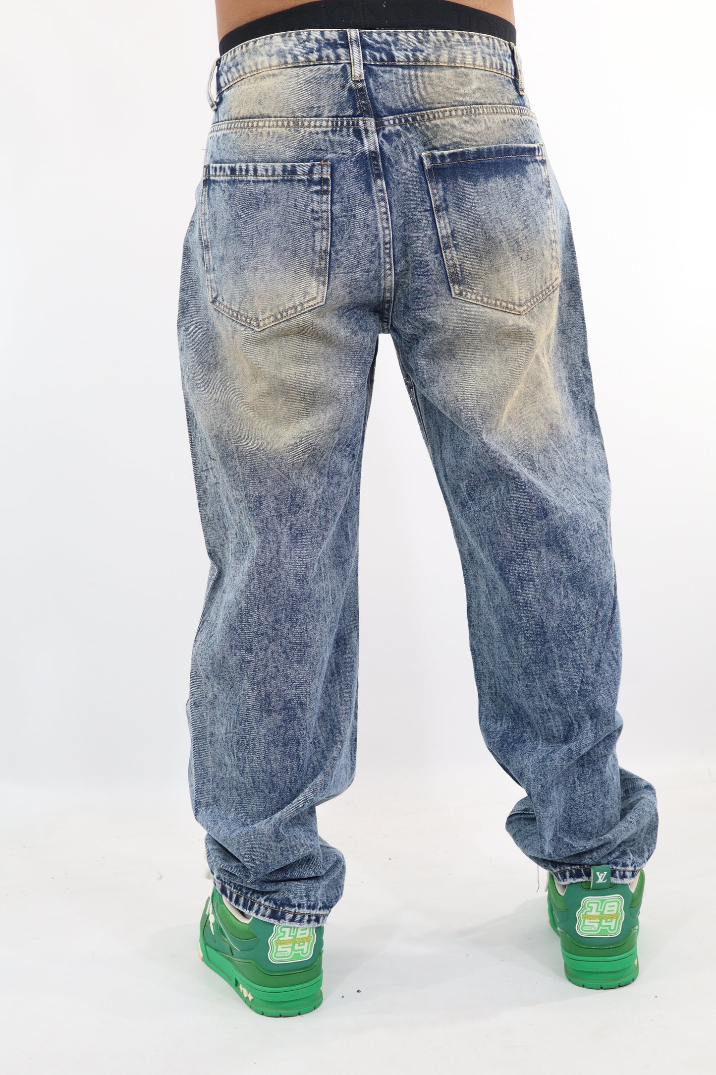 JEANS BAGGY SLAVATI STRASS
