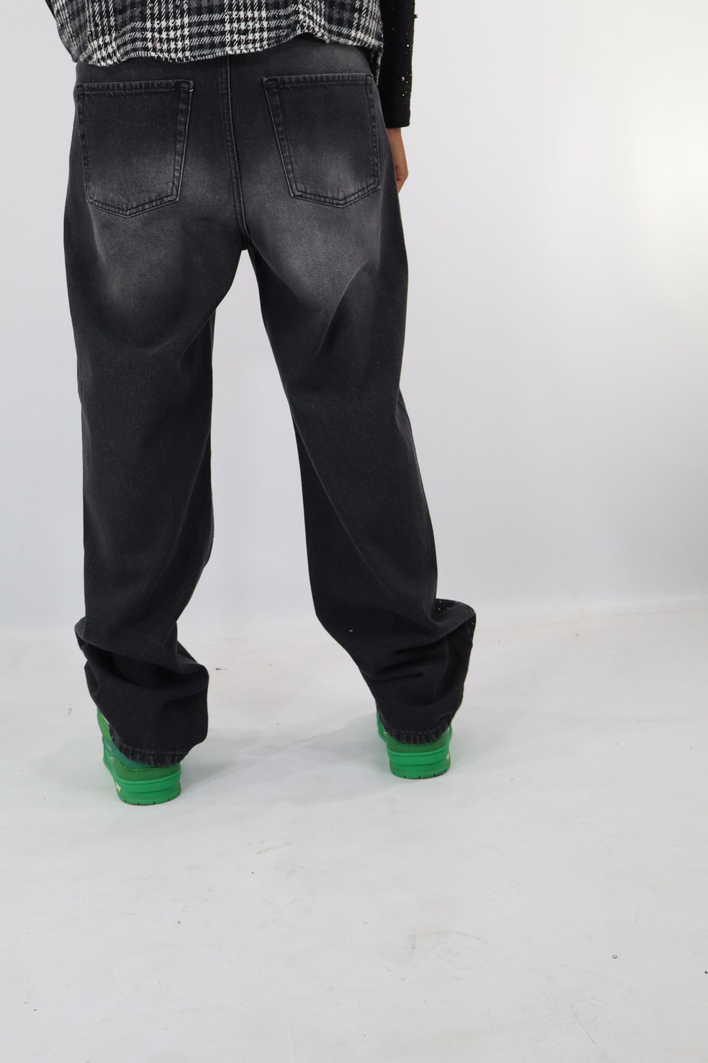 JEANS BAGGY CROCI STRASS