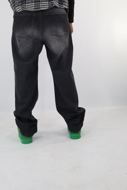 JEANS BAGGY CROCI STRASS