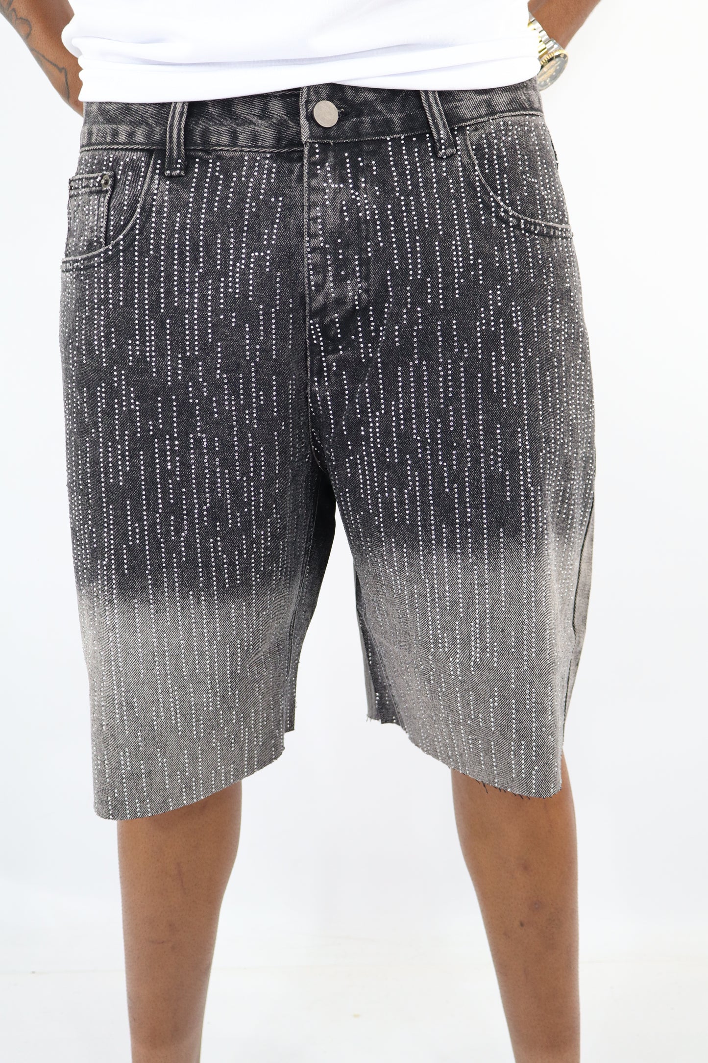 BERMUDA JEANS PIOGGIA BRILLANTINI