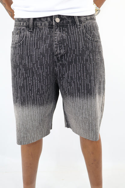 BERMUDA JEANS PIOGGIA BRILLANTINI