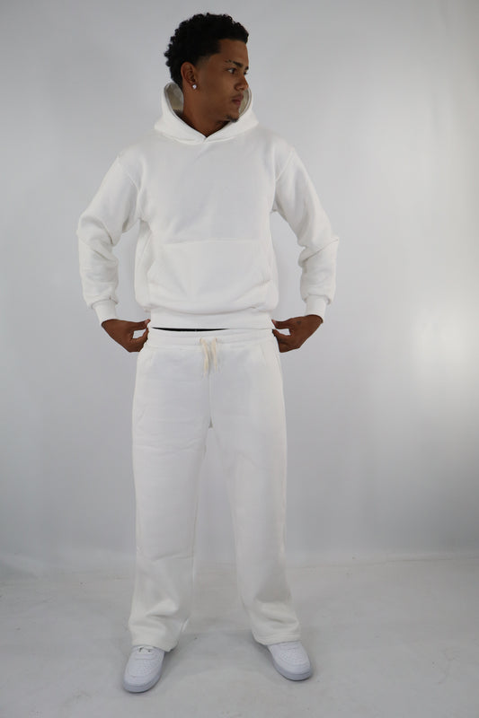 COORDINATO TUTA BAGGY BIANCO