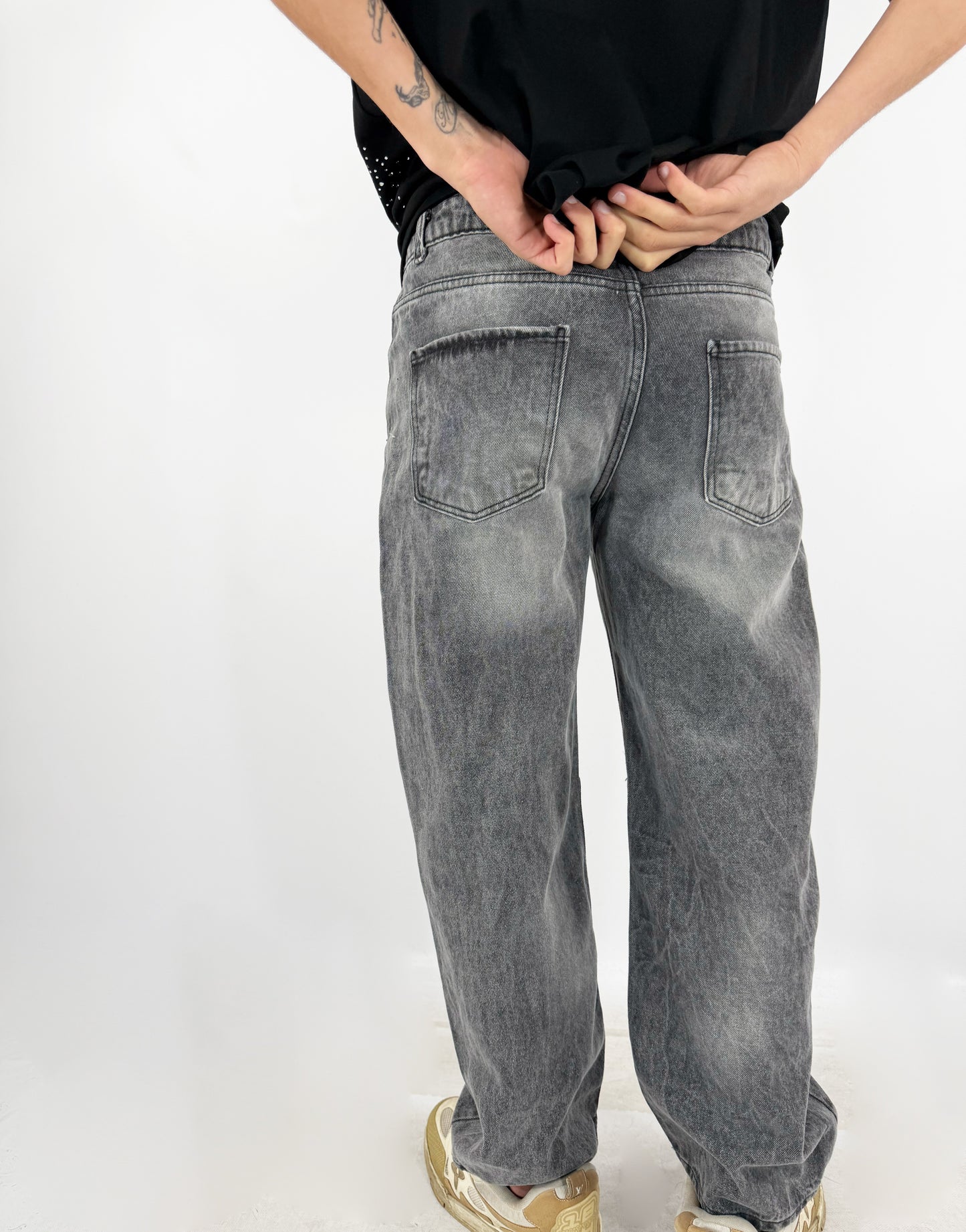 JEANS BAGGY GRIGIO CHIARO (coll. primavera)
