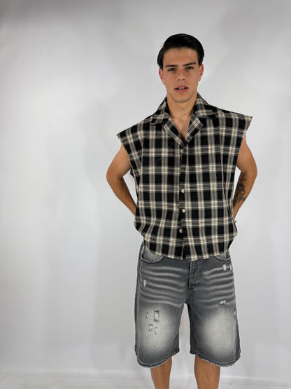 BERMUDA JEANS GRIGI