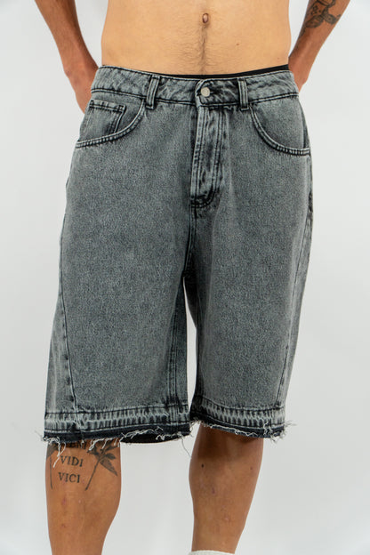 BERMUDA DENIM FLARE GRIGIO