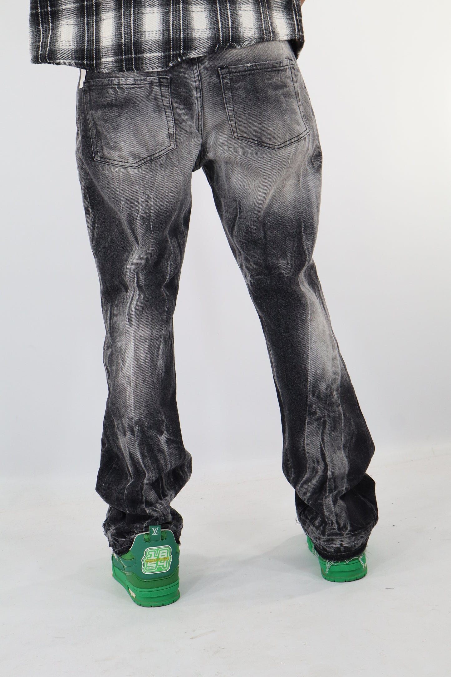 JEANS FLARE GRIGI