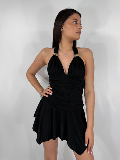MINI DRESS NERO ELEGANTE