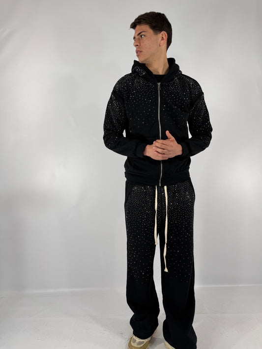 COORDINATO TUTA ZIP BRILLANTINI (coll. primavera)