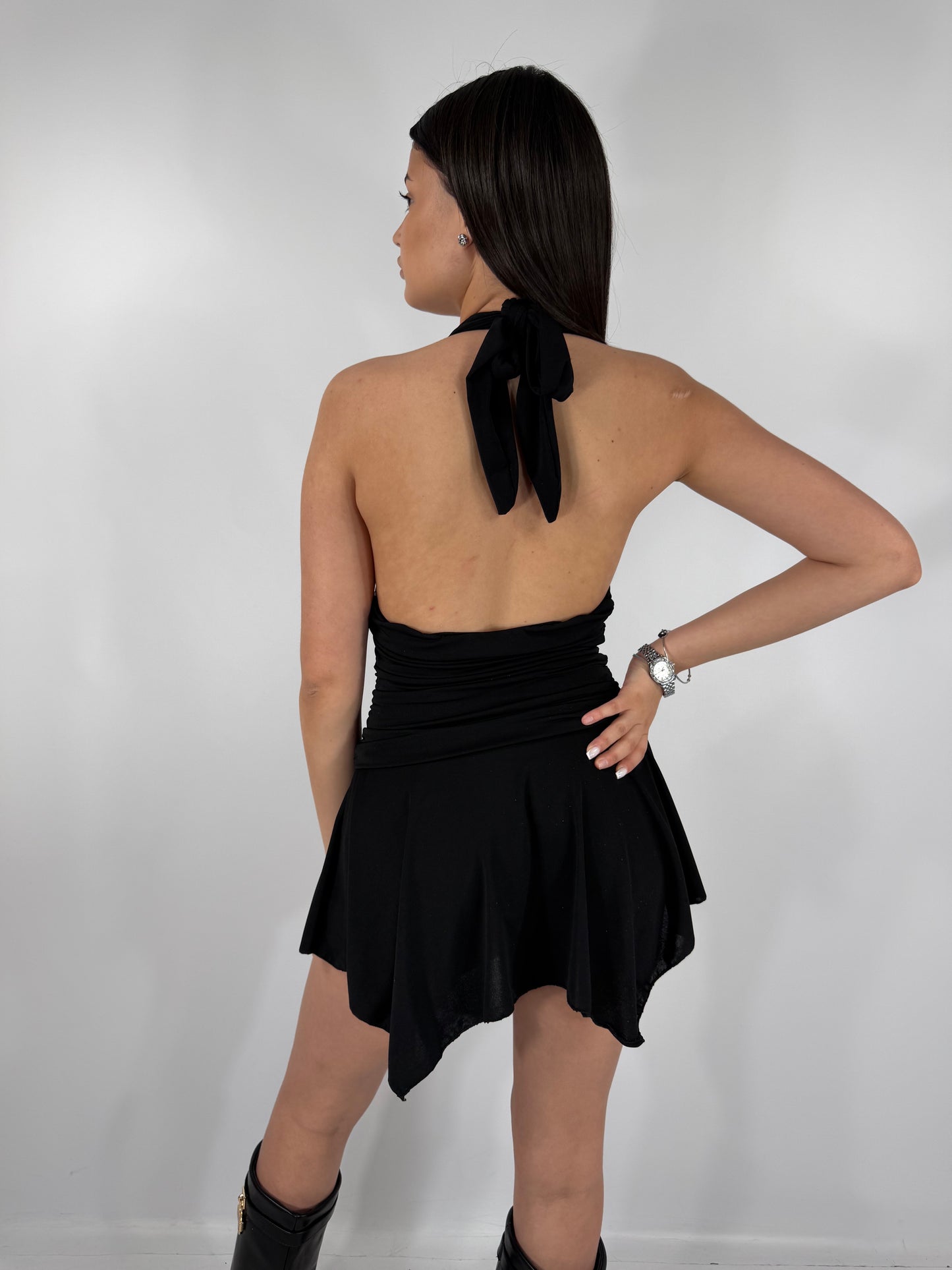 MINI DRESS NERO ELEGANTE