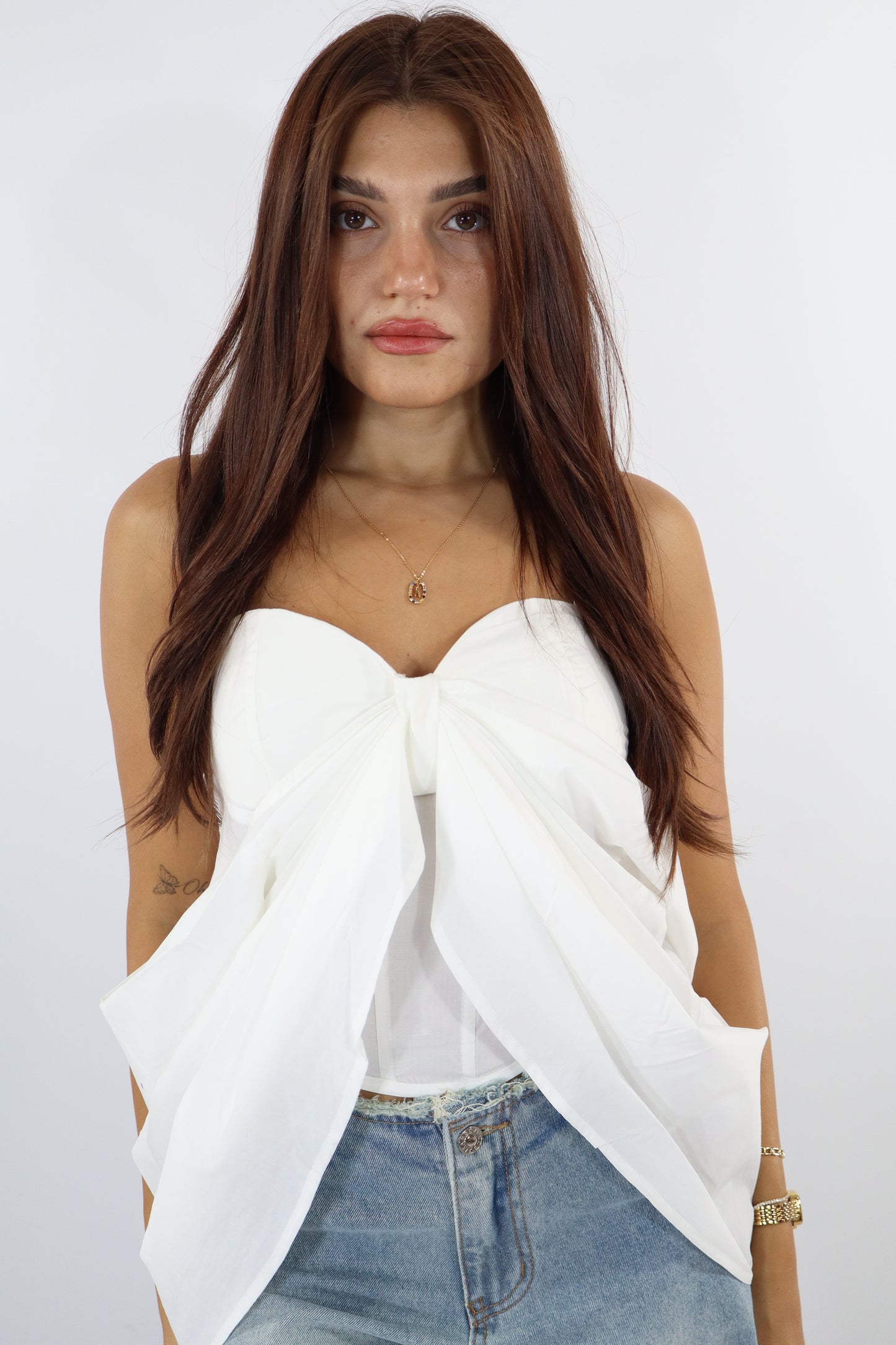 TOP FIOCCO BIANCO