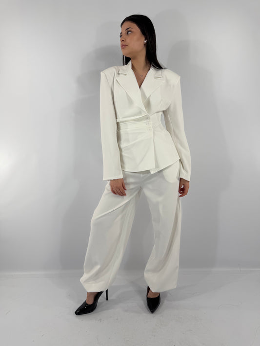COMPLETO BLAZER-BIANCO
