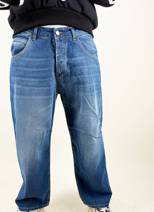 JEANS SCURI BLU