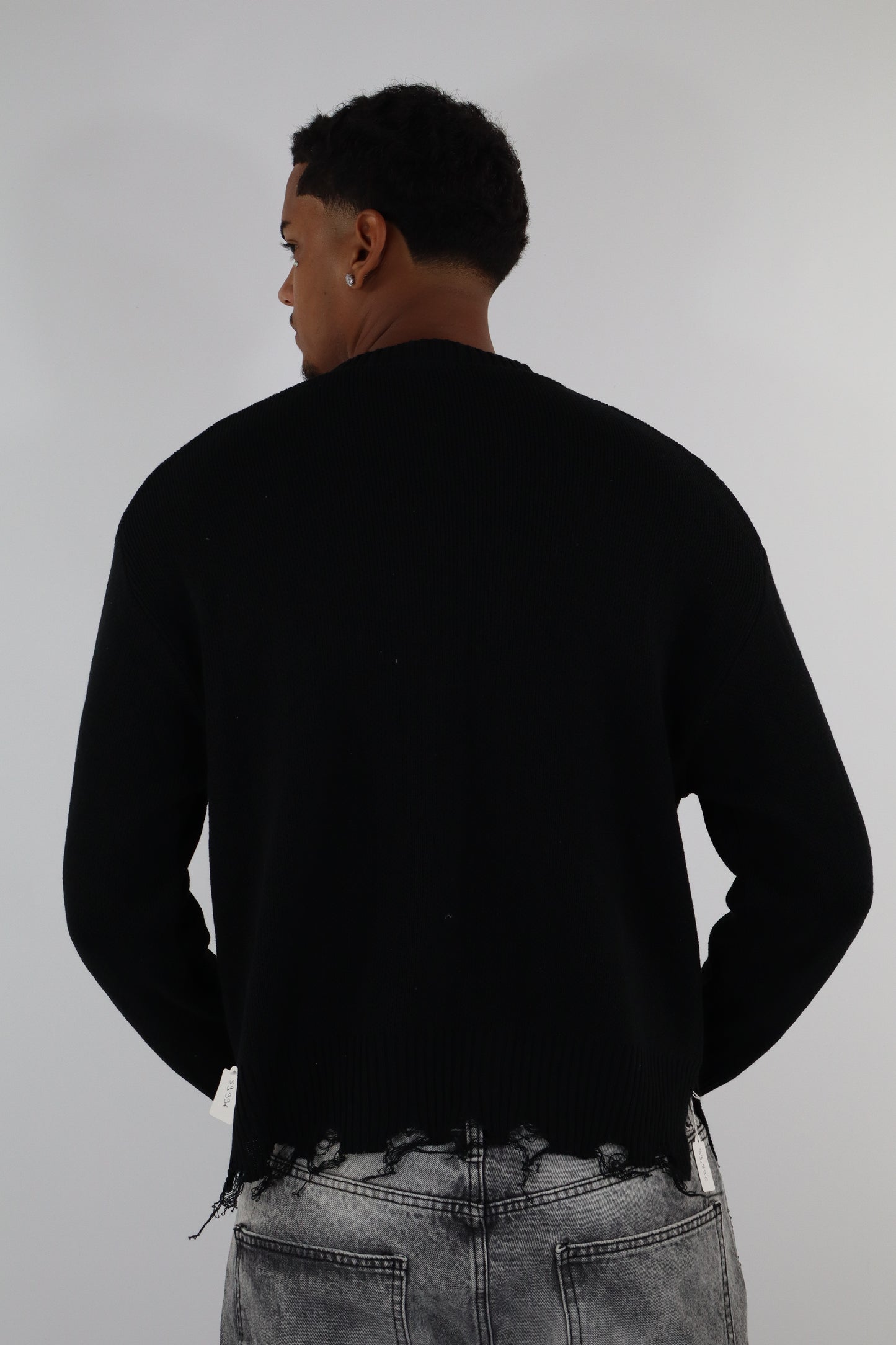 MAGLIONE CROP NERO