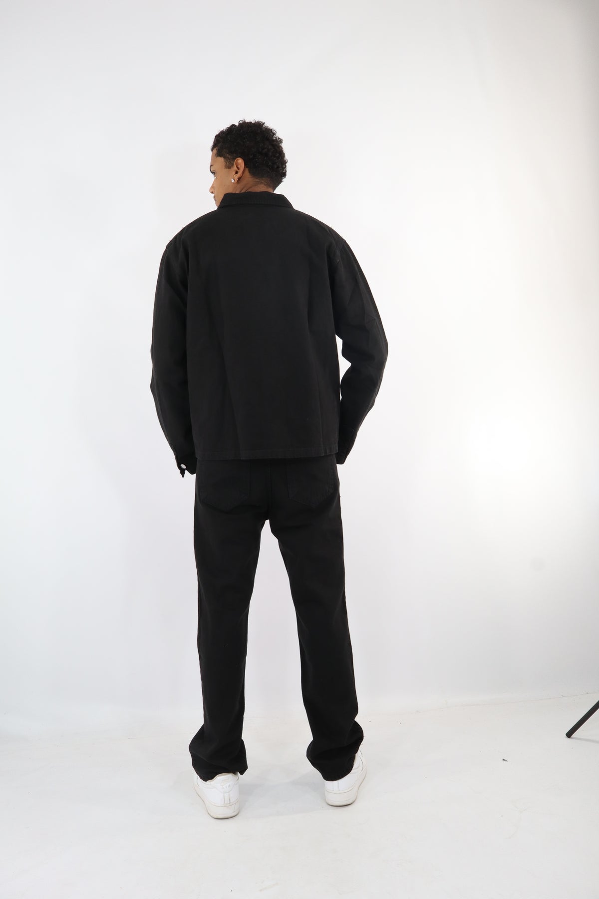 COORDINATO JEANS NERO BRILLANTINI