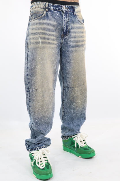 JEANS BAGGY SLAVATI STRASS