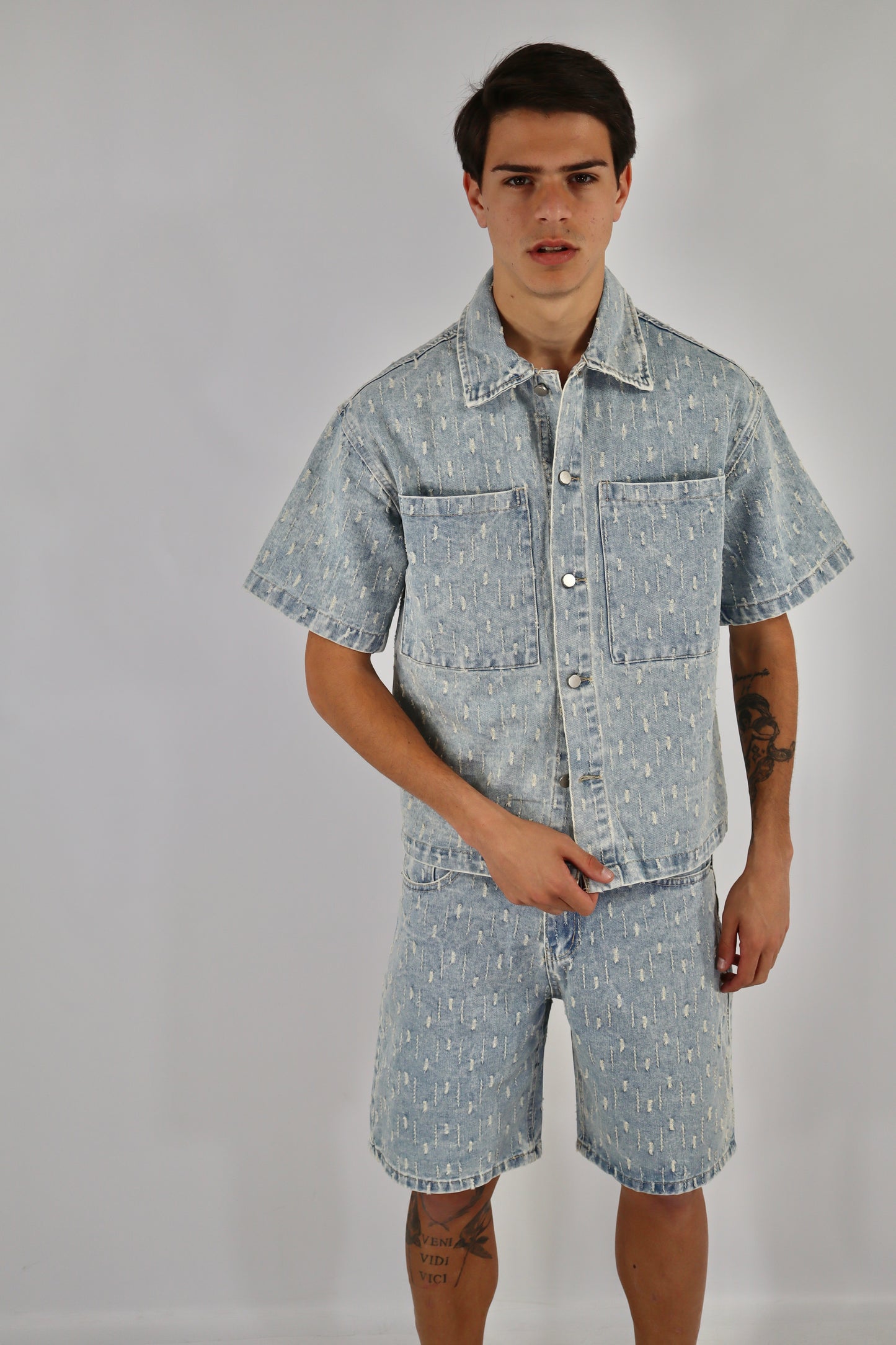 COORDINATO JEANS CHIARO