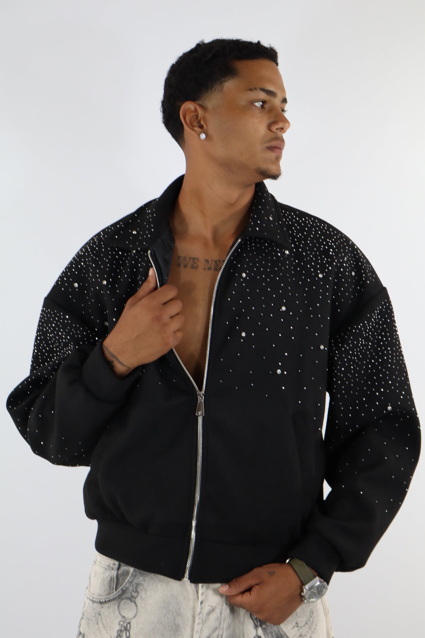 GIUBBINO NERO STRASS