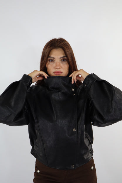 GIUBBINO ECOPELLE NERO