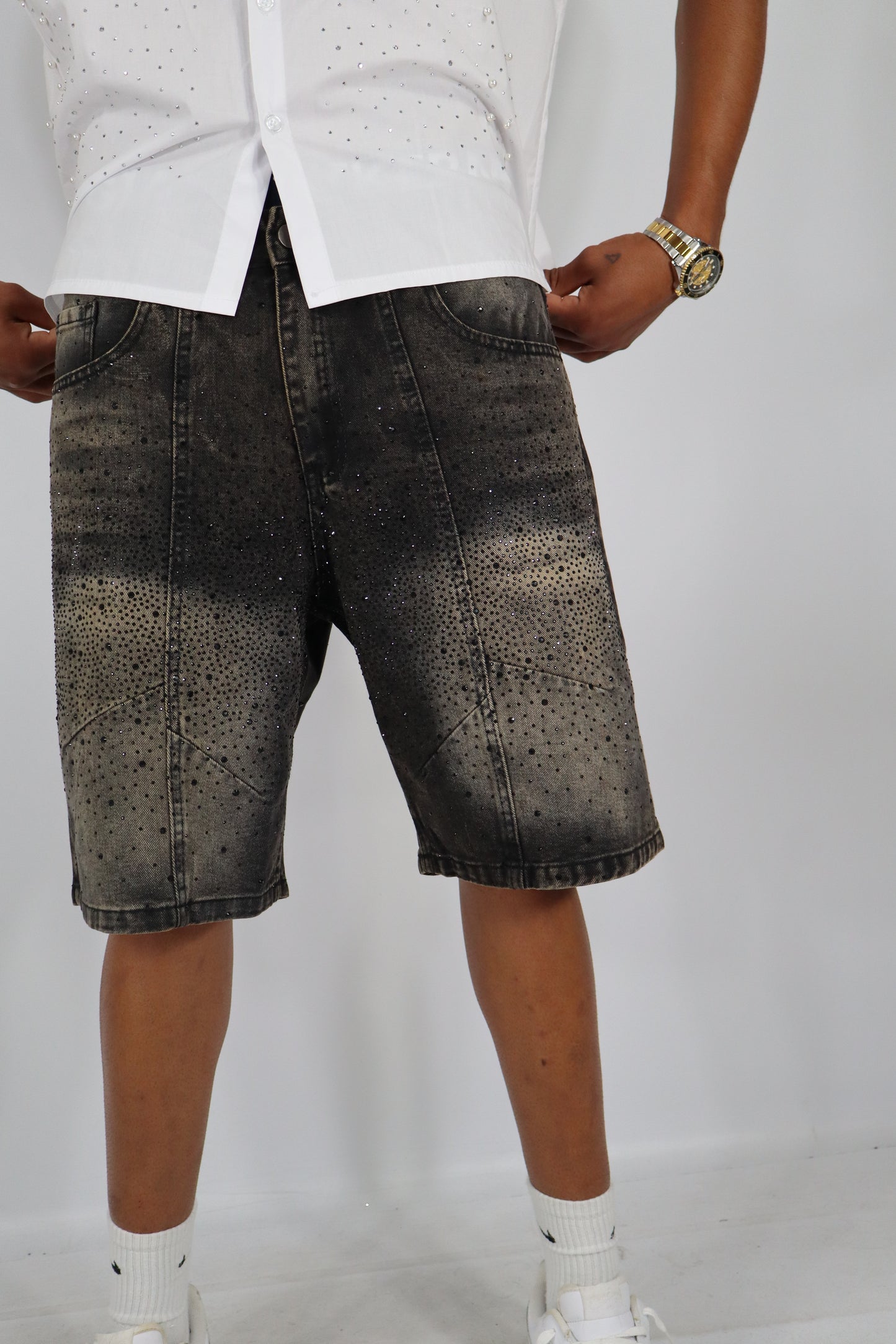 BERMUDA JEANS BRILLANTINI
