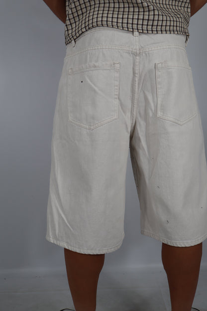 BERMUDA JEANS BIANCHI BRILLANTINI