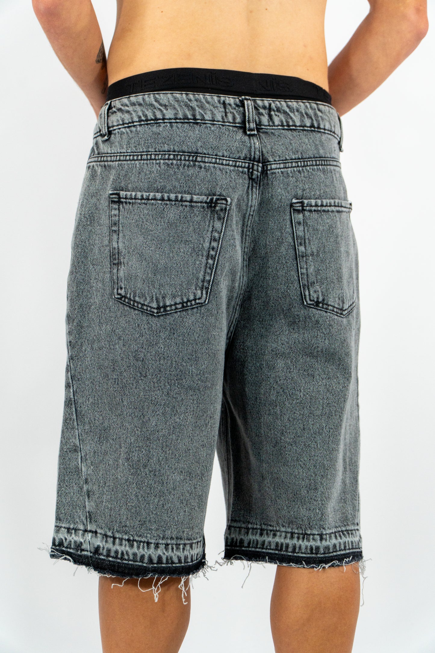 BERMUDA DENIM FLARE GRIGIO