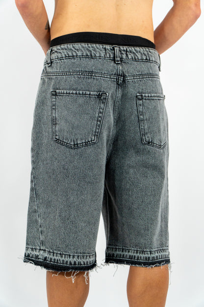 BERMUDA DENIM FLARE GRIGIO