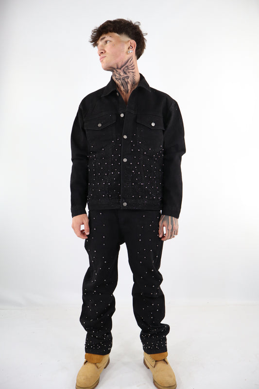 COORDINATO JEANS NERO