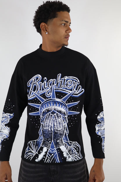 MAGLIA LONG SLEEVE NERO